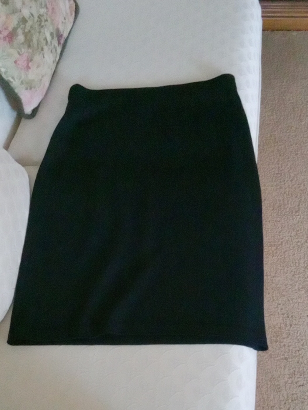 St. John Collection Black Knit Pencil Skirt
